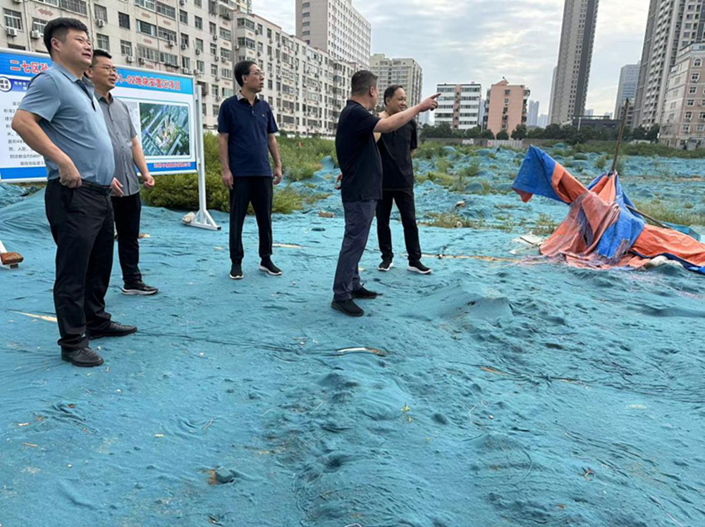 hth官方网页版-hth（中国）党委委员、副总经理张岩到侯寨新镇区安置区调研项目建设工作